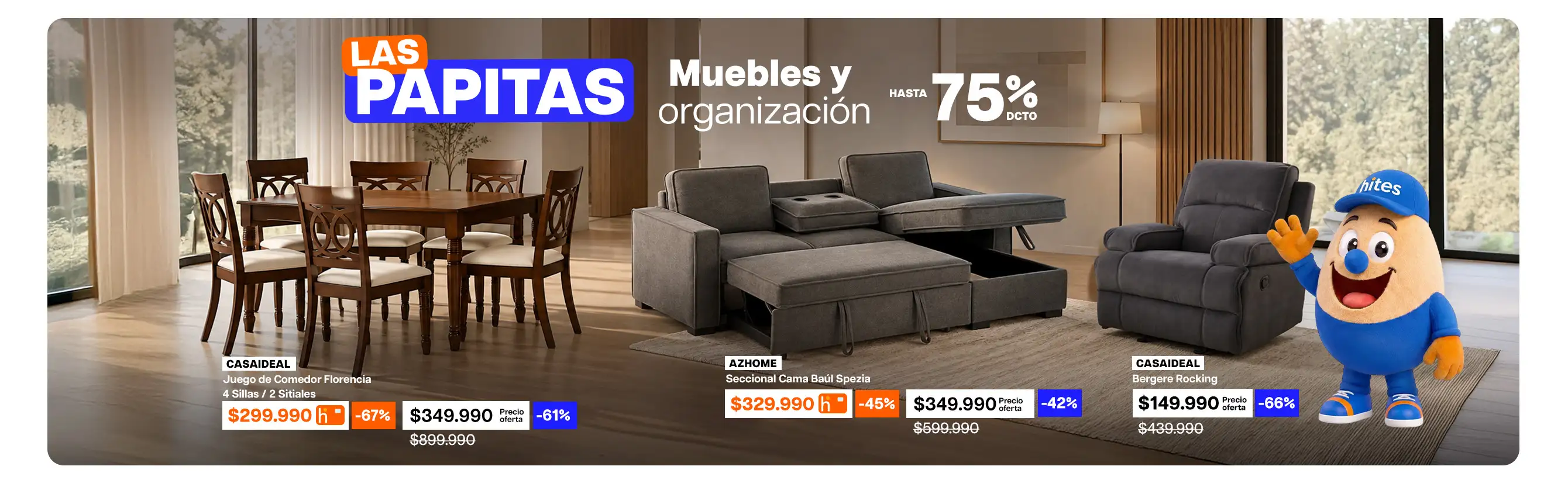 GENERICO - Muebles y Organización Hasta 75% dcto
