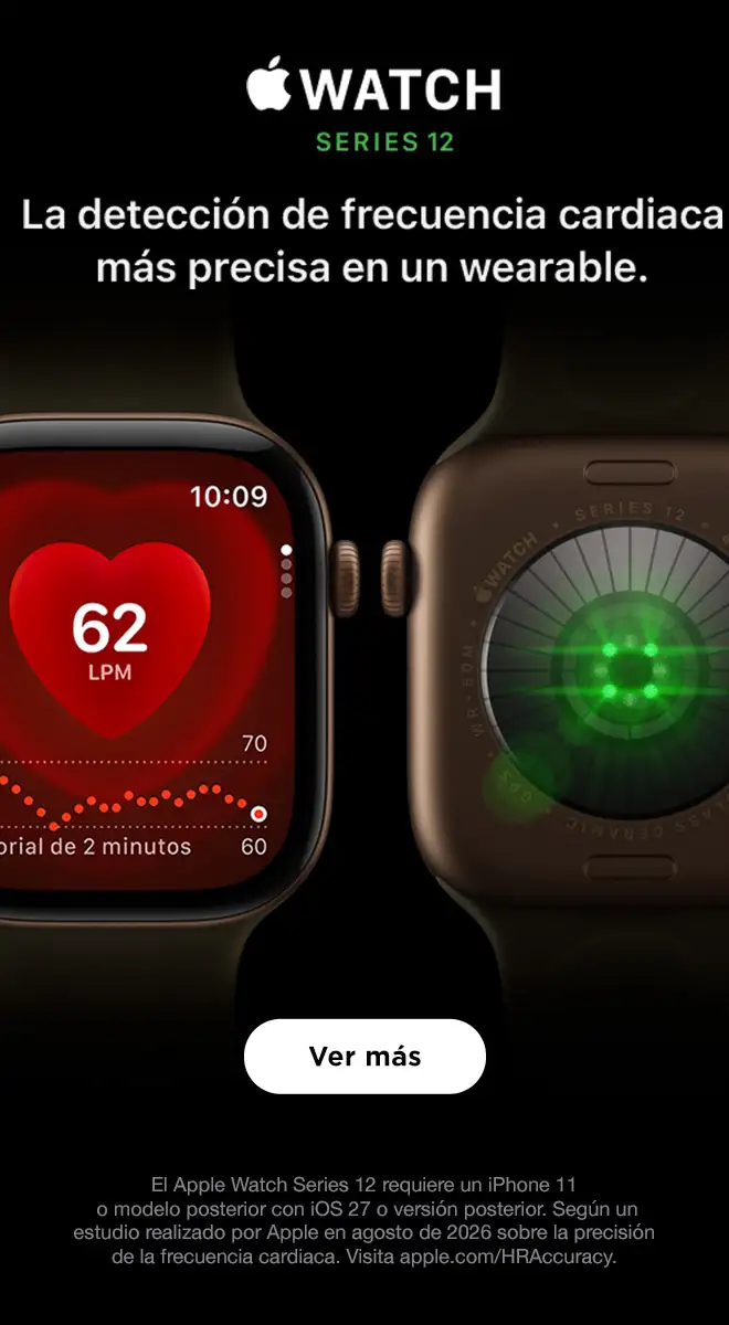 Apple Watch: La detecci&oacute;n de frecuencia cardiaca m&aacute;s precisa.