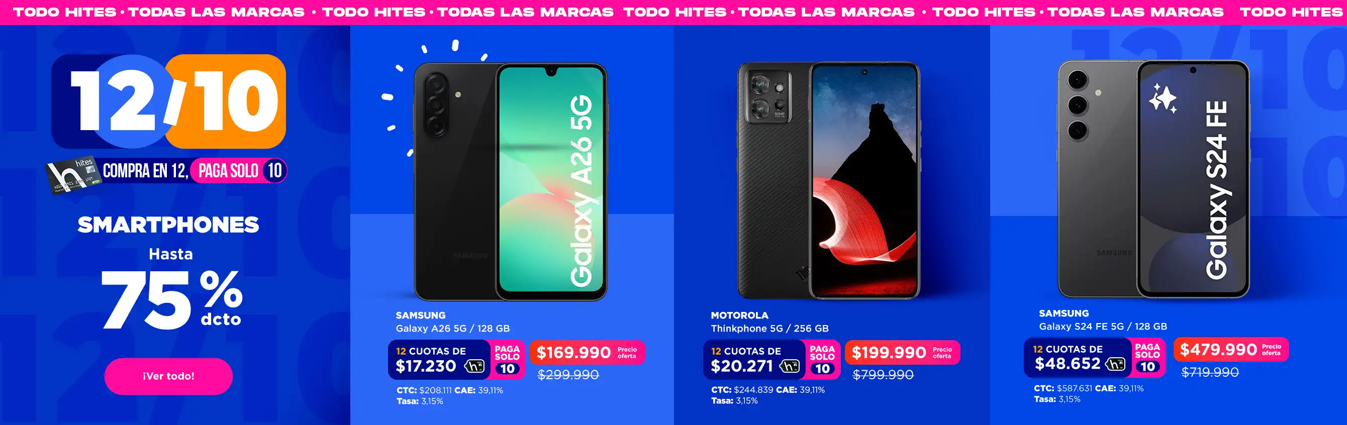 smartphone hasta 75% de descuento