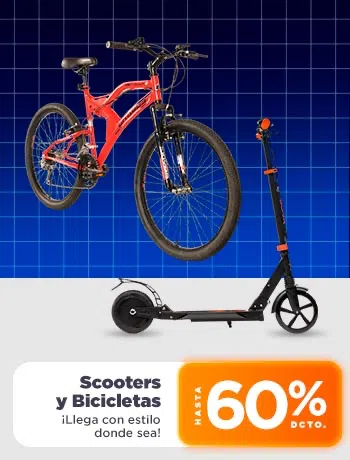¡Llega con estilo donde sea! Scooters y Electricos hasta 60% dcto.