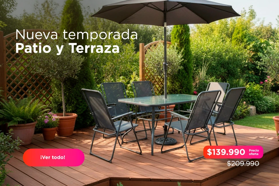 Juego de terraza