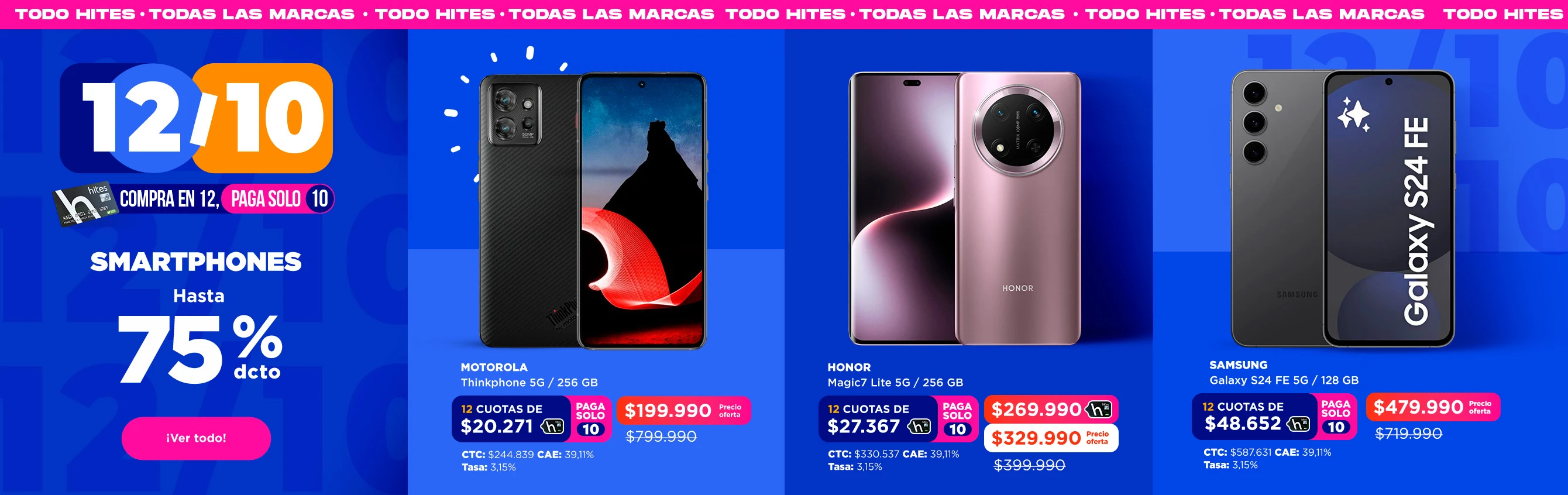 smartphone hasta 75% de descuento