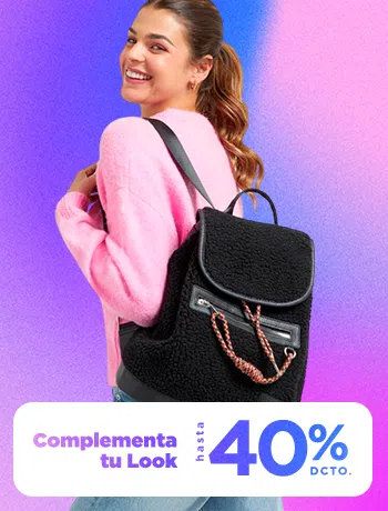 Complementa tu look hasta 40% dcto