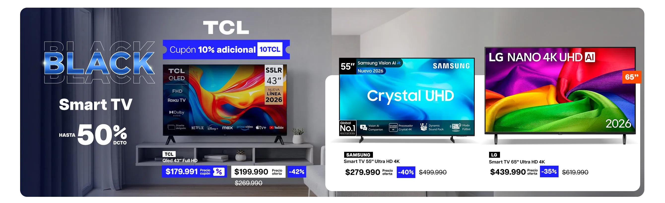 Black - Smart TV