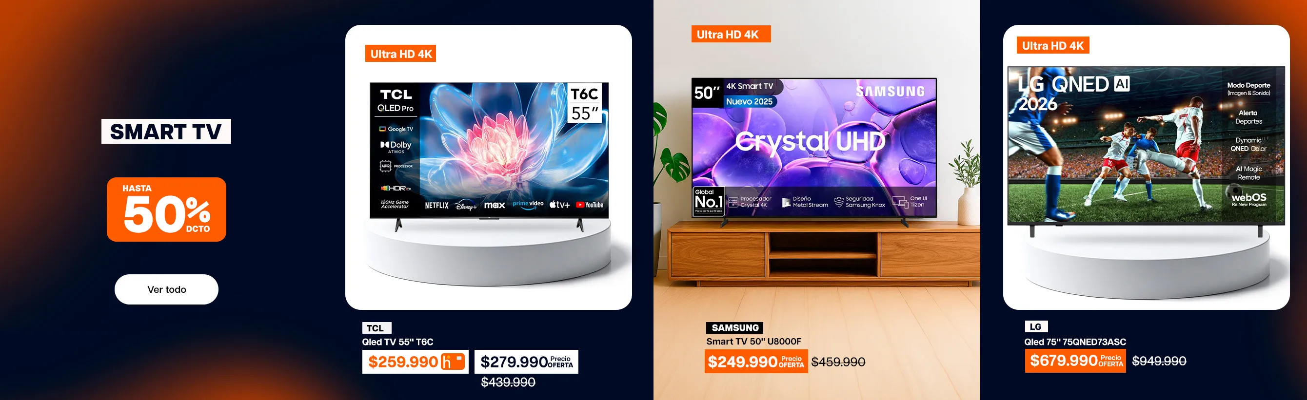 ofertas revancha - smart tv