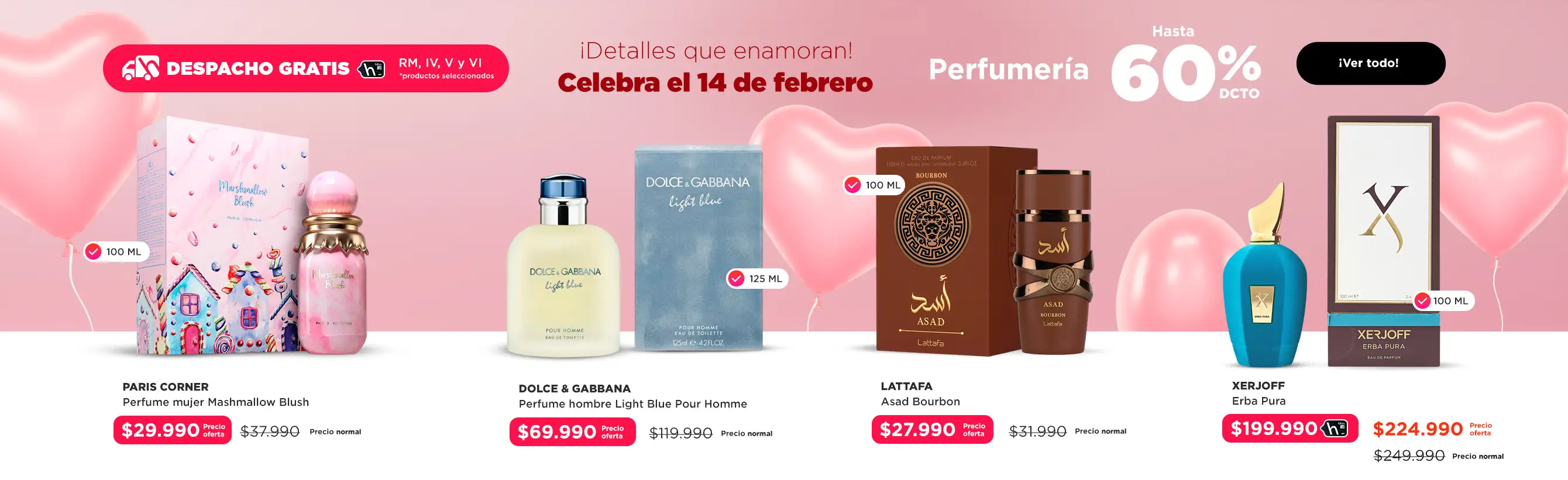 San Valentín - Perfumería