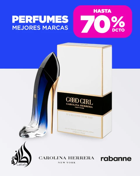 Perfumes	Mejores Marcas Hasta 70% dcto