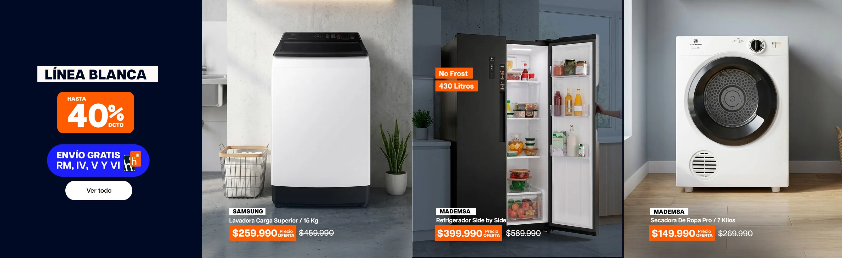 ofertas revancha - línea blanca