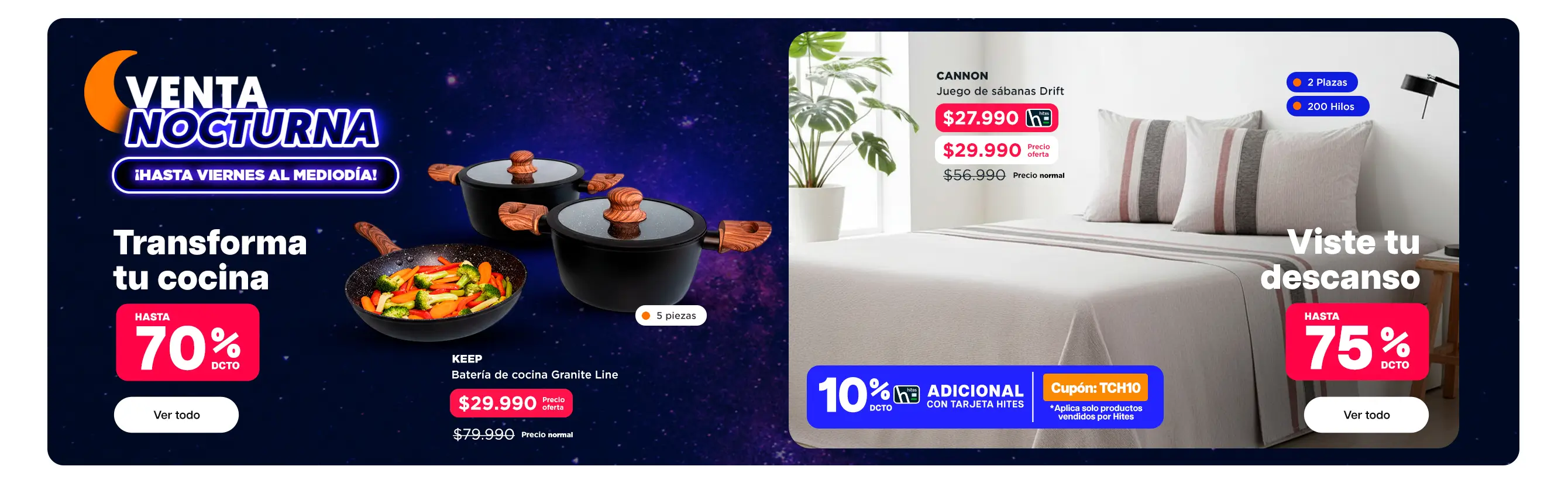 Venta Nocturna - Menaje Textil - Cama