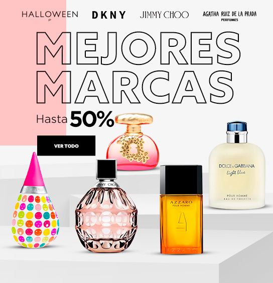 Perfumería mejores marcas Hasta 50% dcto