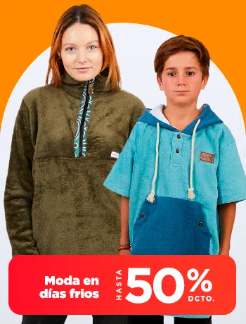 Moda en días fríos hasta 50% dcto.