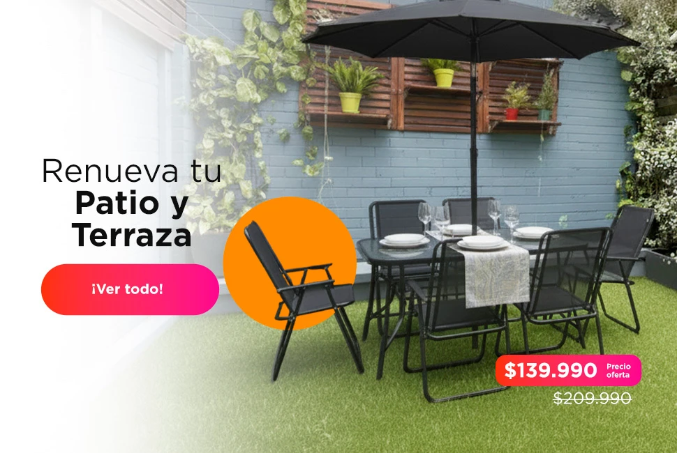 Juego de terraza