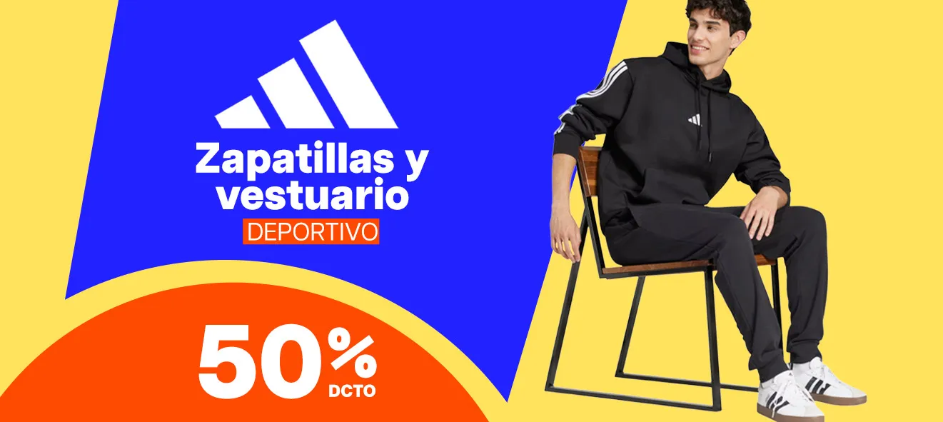 ADIDAS 50% - ZAPATILLAS Y VESTUARIO DEPORTIVO