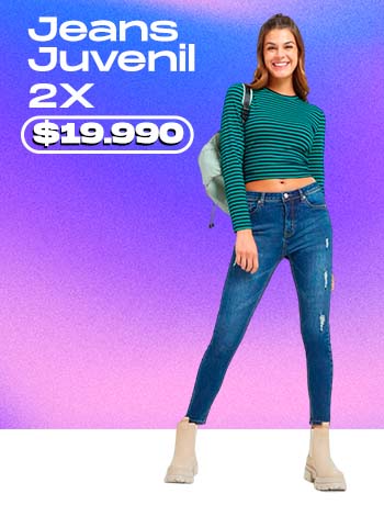 Jeans Juvenil 2x $19.990