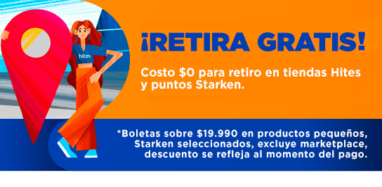 Compra Online, Retira en Tienda sin Costo de despacho