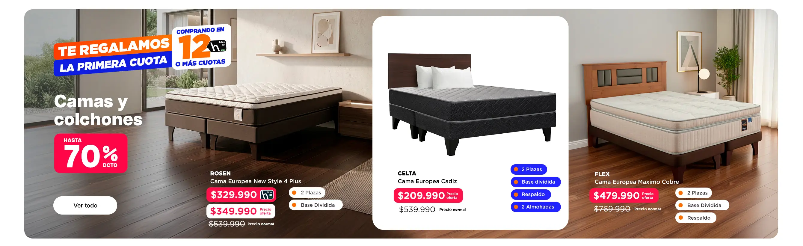 Camas y Colchones