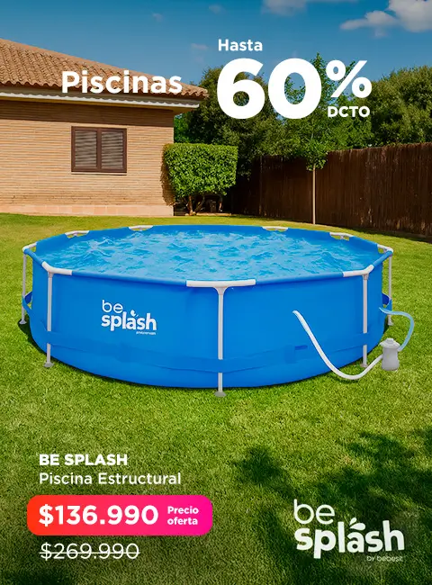 Piscinas	Hasta 60% Dcto