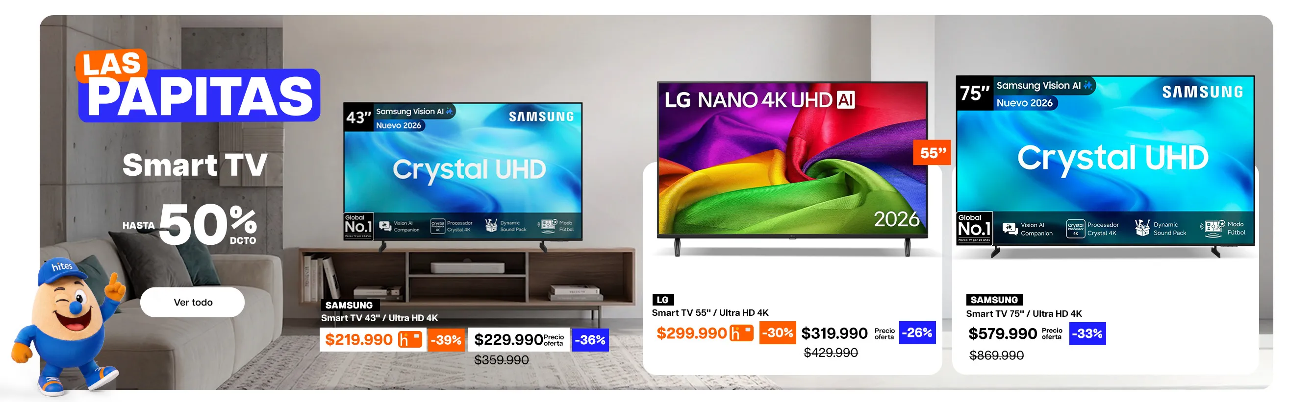 GENERICO - Smart TV Hasta 50% dcto