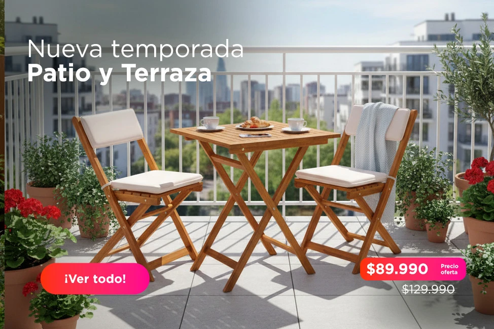 Juego de terraza