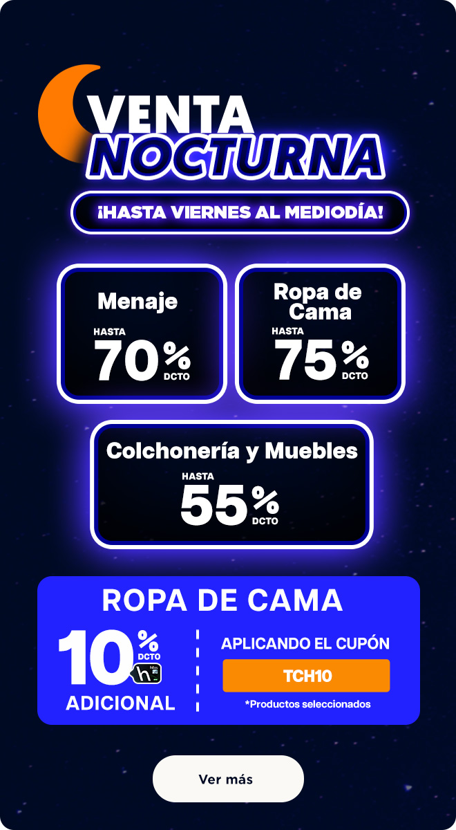 &iexcl;Venta nocturna!