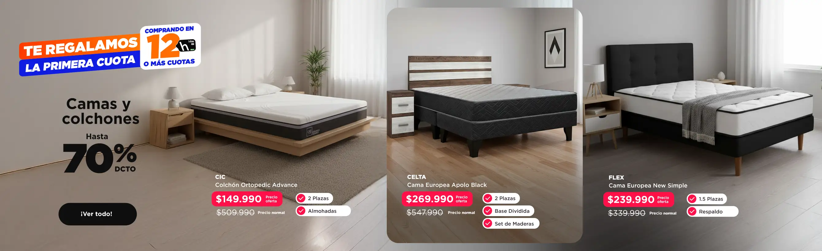 Camas y Colchones