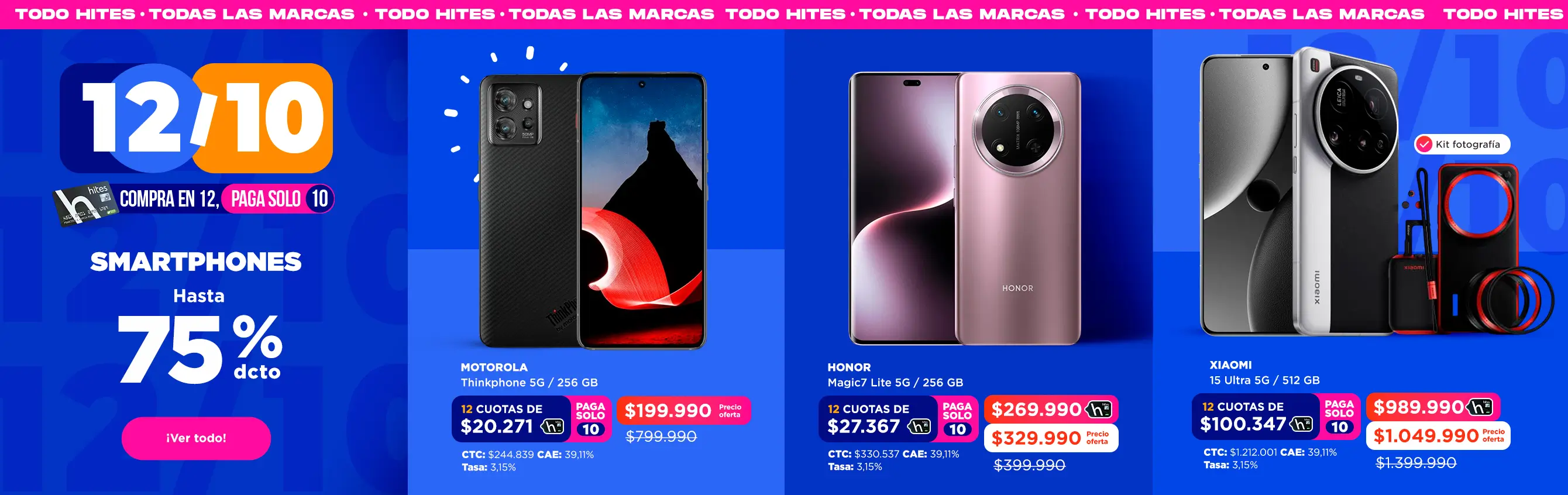 smartphone hasta 75% de descuento