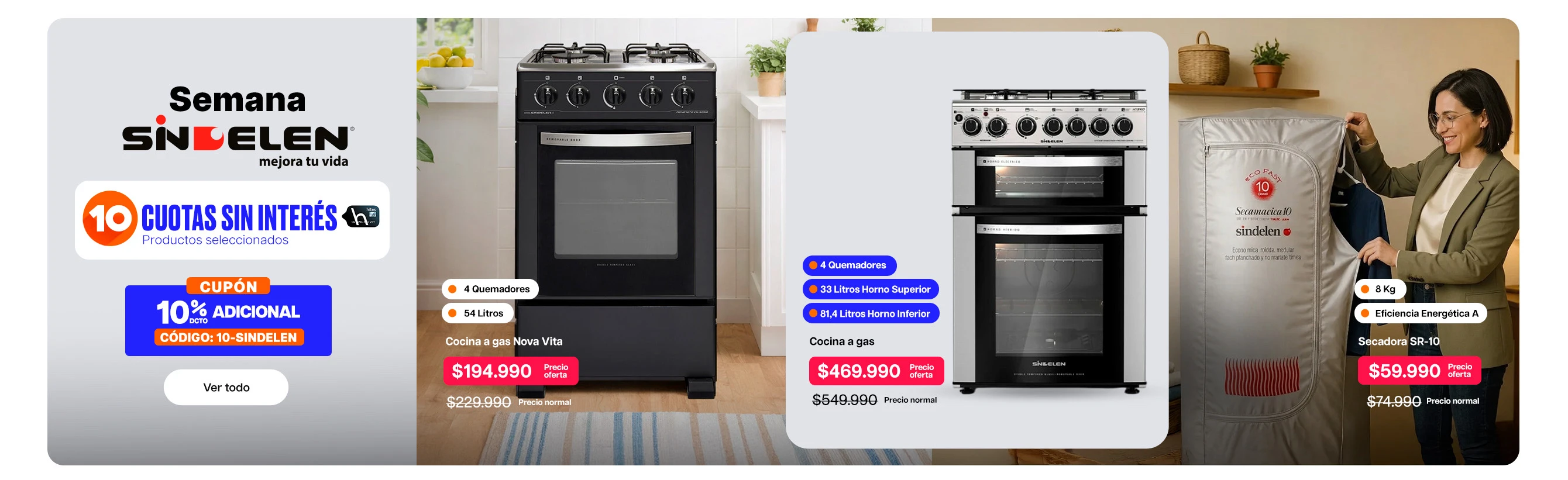 Hasta 25% dcto 10% dcto adicional cupón: 10-SINDELEN