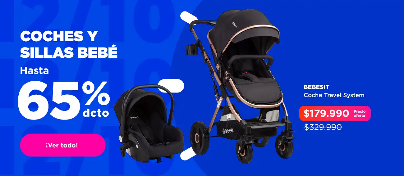 Coches y Silla Bebé Hasta 65% Descuento