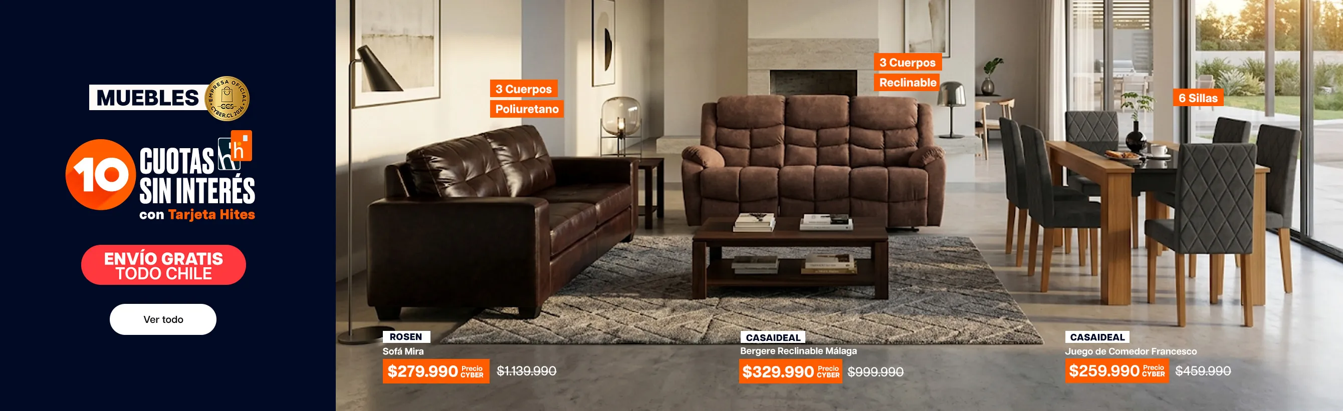 ofertas Cyber - Muebles