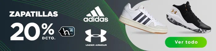 Todo adidas y Under Armour 20% dcto TH, excluye marketplace, en hites.com