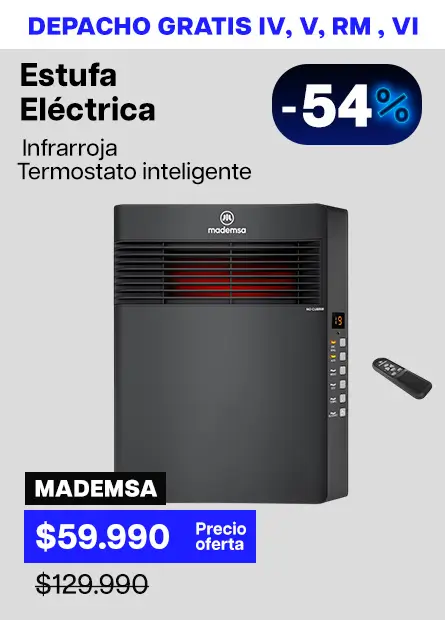 Solo X - Estufa Eléctrica Infrarroja