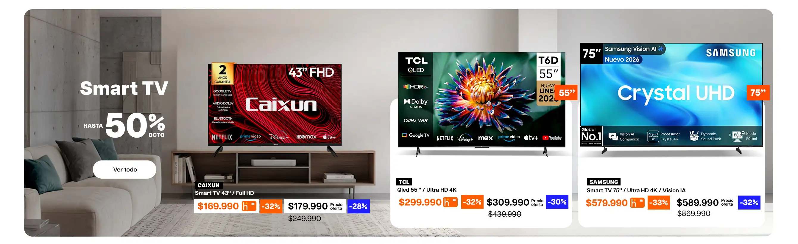 GENERICO - Smart TV Hasta 50% dcto