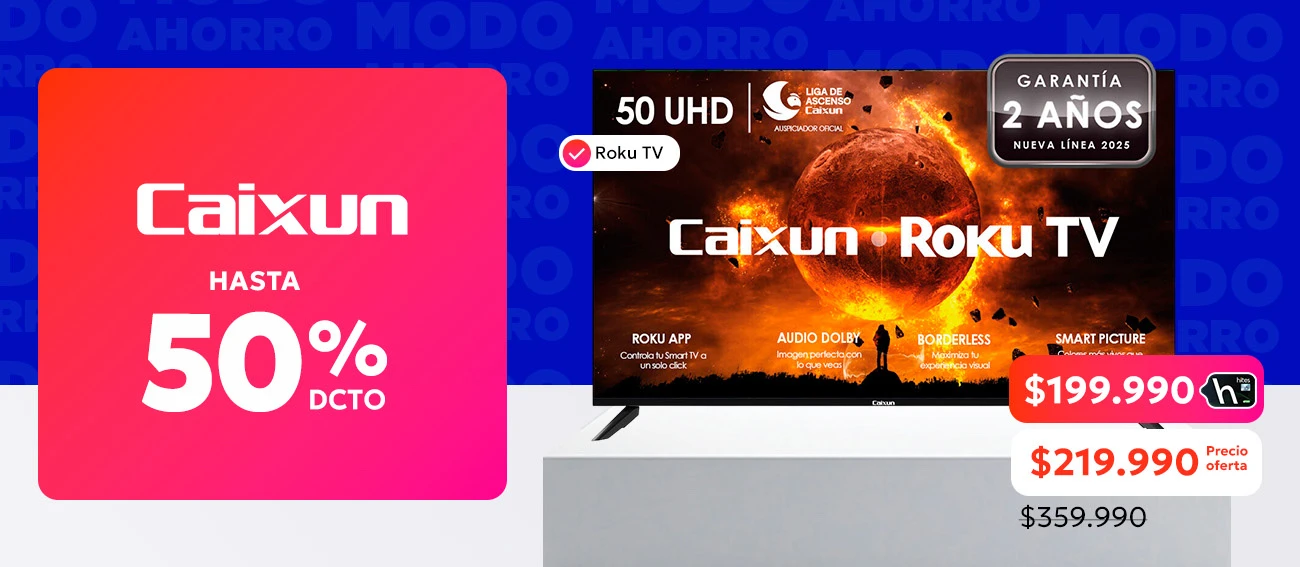 Caixun hasta 50% de descuento