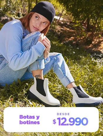 Botas y botines desde $12.990