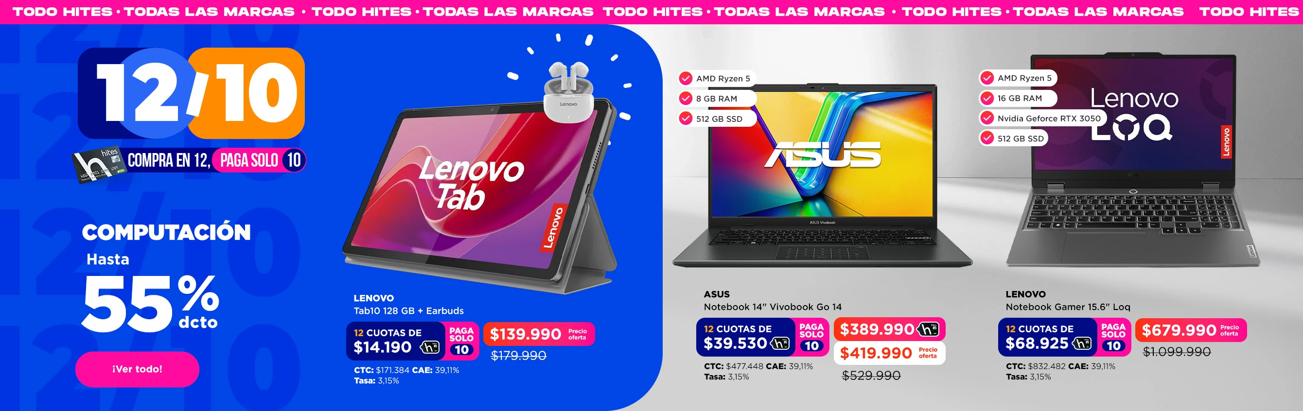 computación hasta 55% de descuento