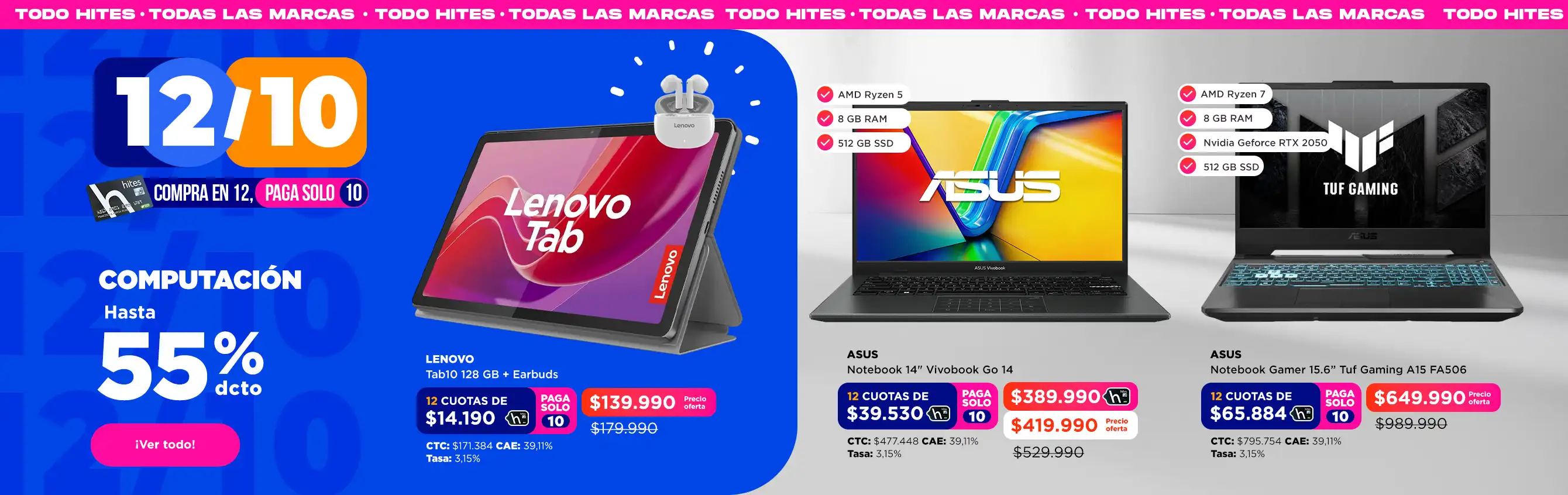 computación hasta 55% de descuento