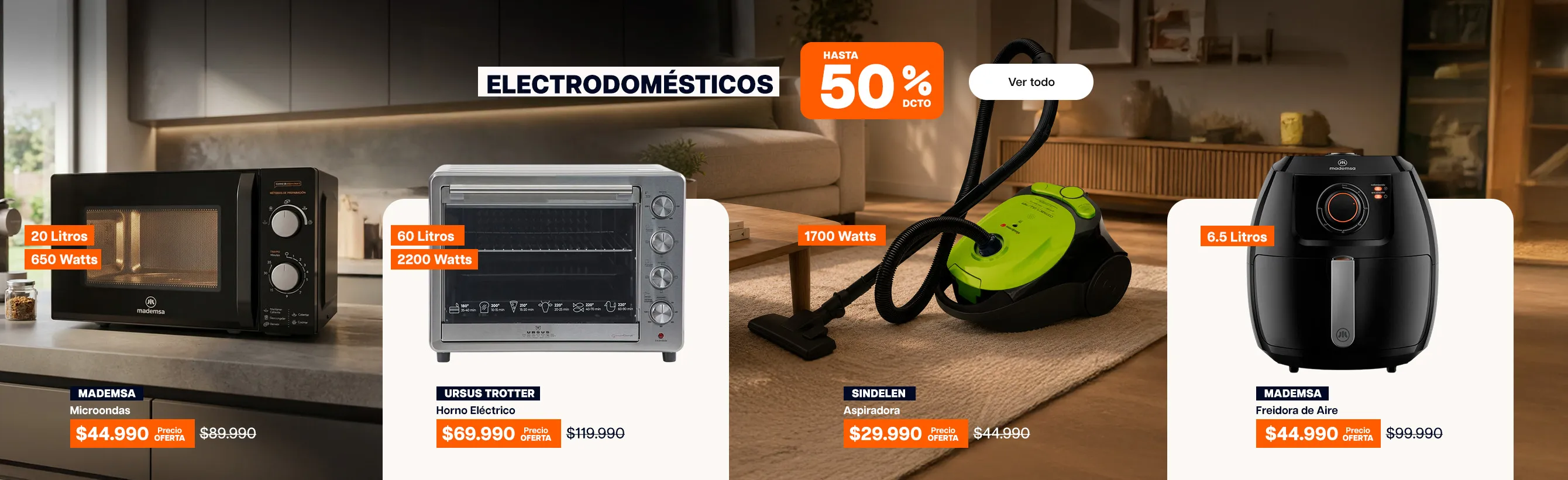 ofertas revancha - electrodomésticos