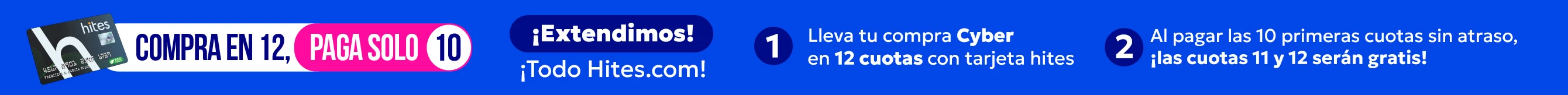 Compra en 12, paga solo 10 cuotas