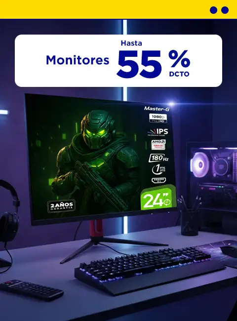 Monitores	Hast 55% Dcto