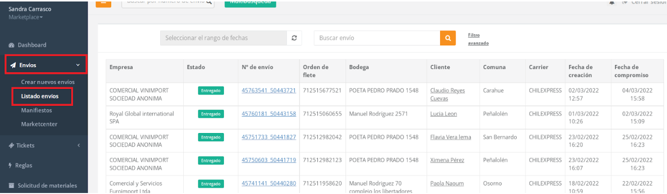 REVISAR MIS CASOS DE POST VENTA Marketplace Hites.com