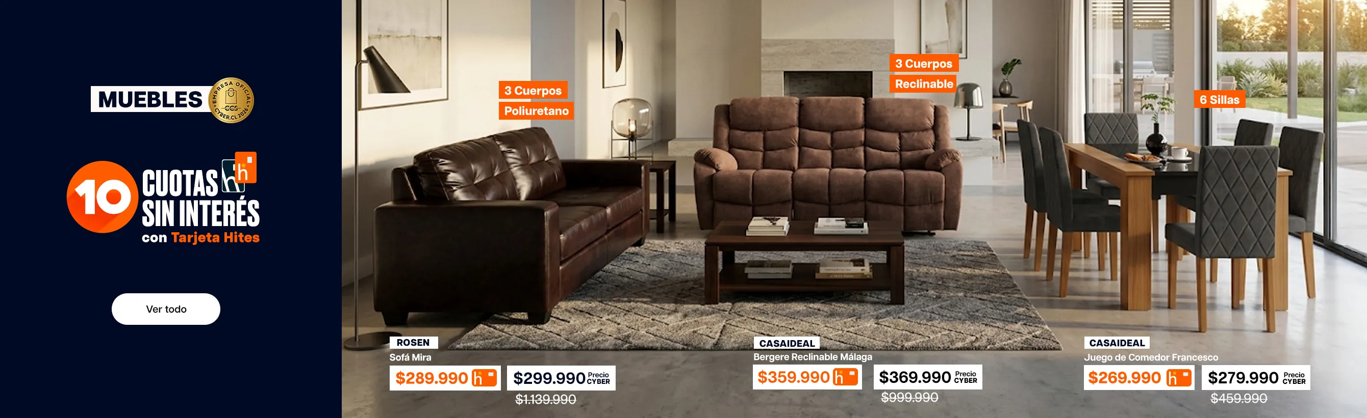 ofertas Cyber - Muebles