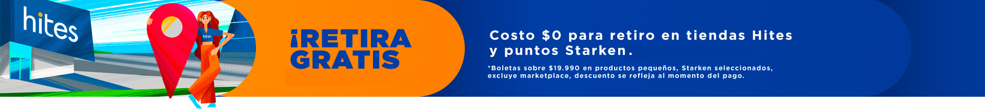 Compra Online, Retira en Tienda sin Costo de despacho