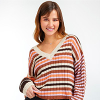 sweaters mujer | Rayas y bloque de color