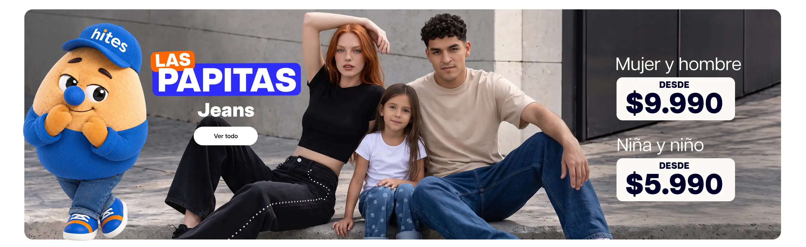 PAPITAS - Jeans hombre y mujer desde $9.990