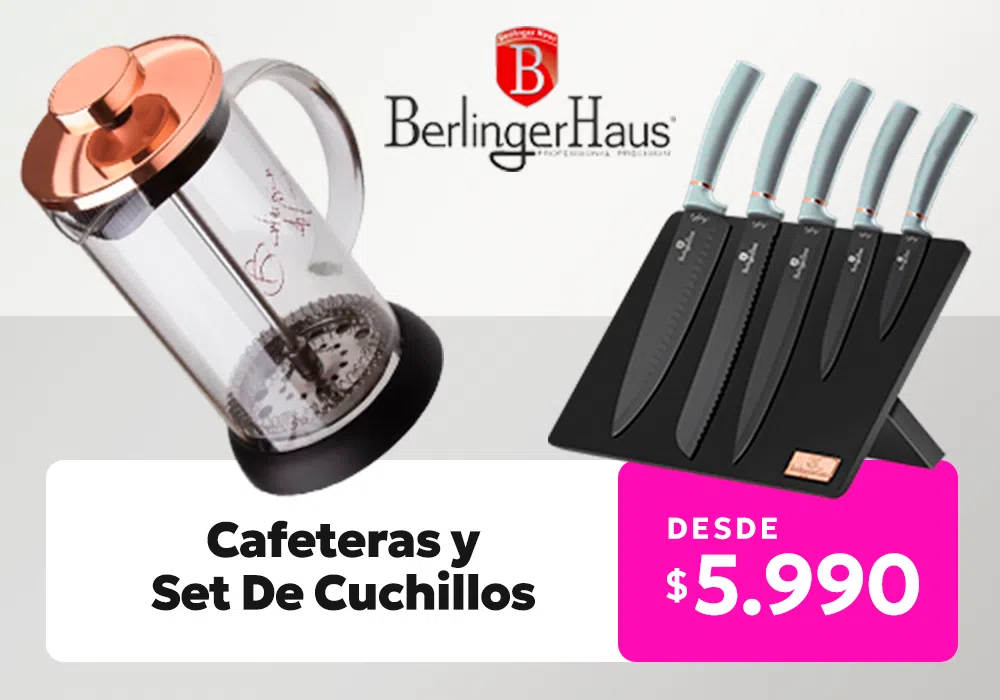 Cafeteras y Set De Cuchillos