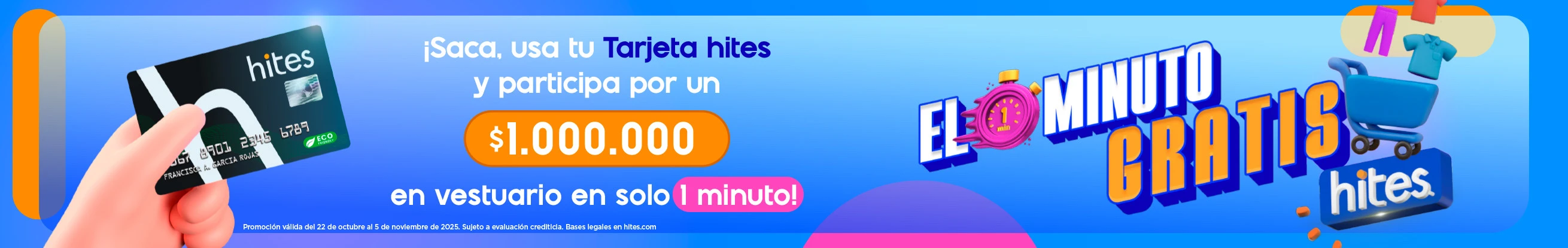Concurso Hites - 1 millón en compras en vestuario