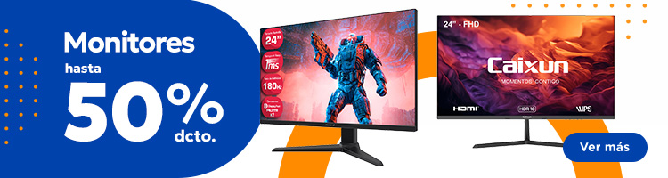 Monitores Hasta 50% de descuento