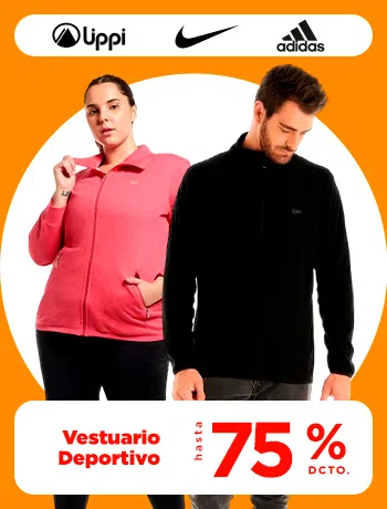 Vestuario Deportivo Hasta 70% dcto.