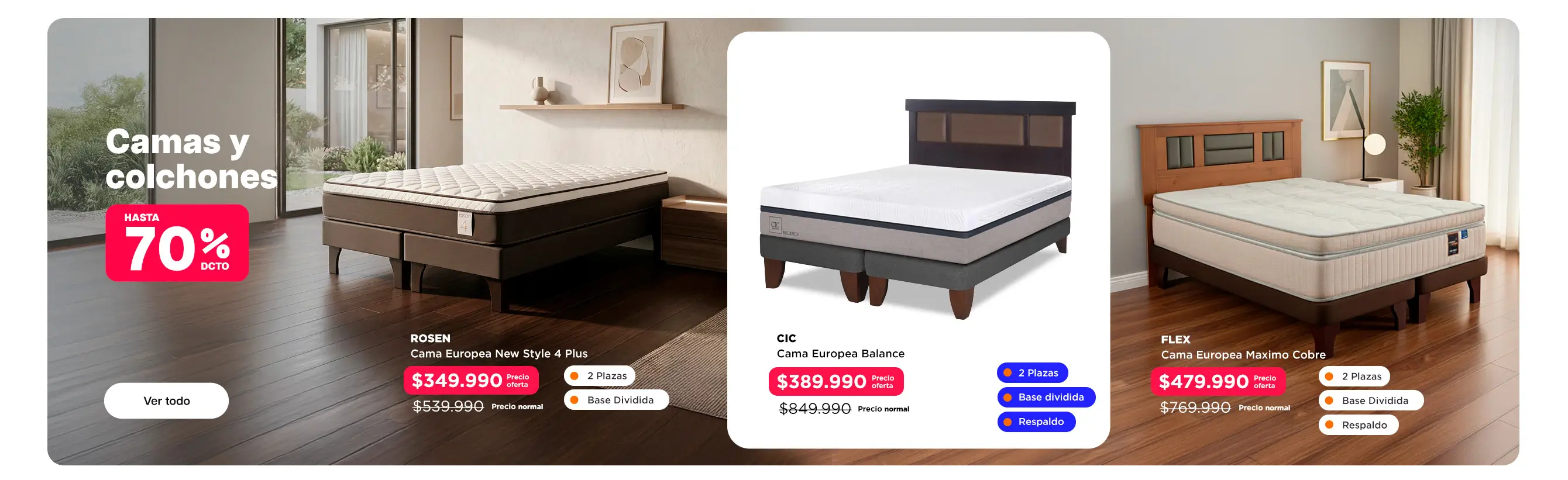Camas y Colchones