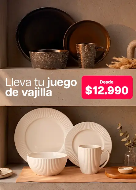 juego de vajillas